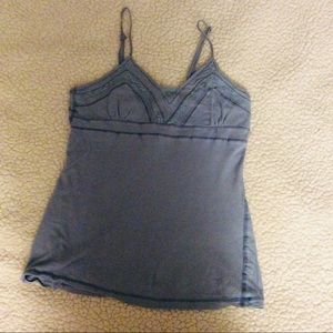 blue detailed tank-top